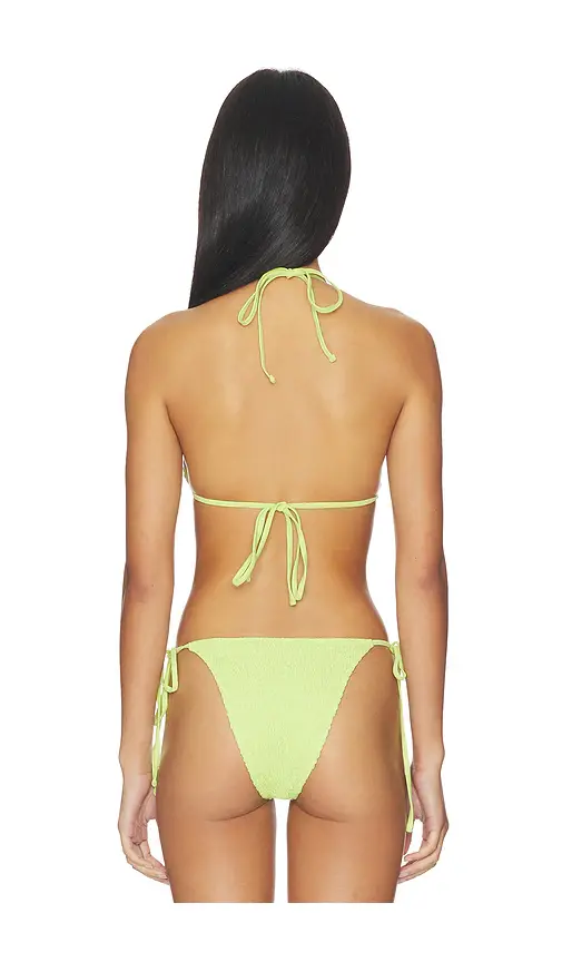 Frankies Bikinis Nick Smocked Bikini Top | Thumbnail 3 Frankies Bikinis Nick Smocked Bikini Top | Thumbnail 3