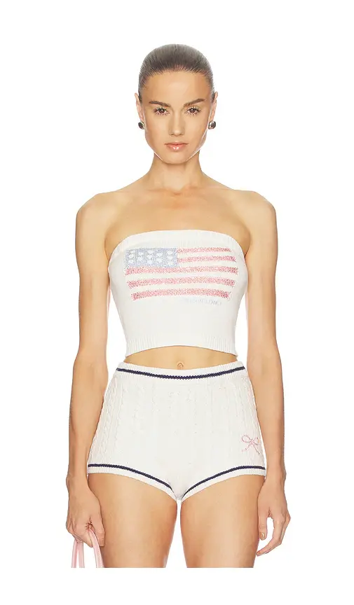 LoveShackFancy Deserae Tube Top | Image 1 LoveShackFancy Deserae Tube Top | Image 1