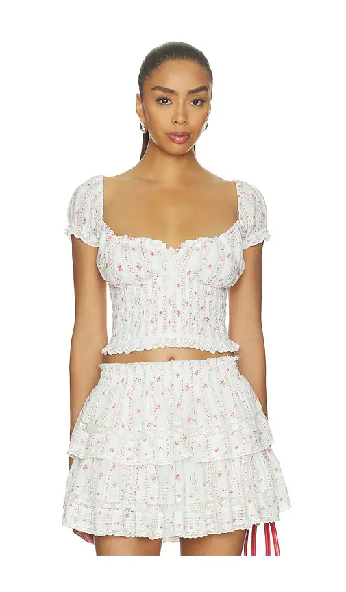 LoveShackFancy Daini Top | Image 1 LoveShackFancy Daini Top | Image 1