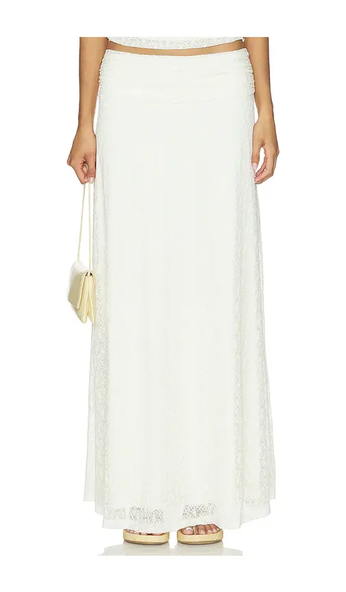SEVEN WONDERS Samirah Low Waisted Lace Maxi Skirt | Image 1 SEVEN WONDERS Samirah Low Waisted Lace Maxi Skirt | Image 1
