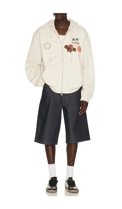 AllSaints Patcher Zip Through Hoodie | Thumbnail 4 AllSaints Patcher Zip Through Hoodie | Thumbnail 4