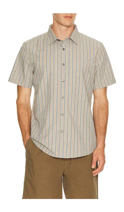 Rhone Brezza Linen Blend Short Sleeve Shirt | Image 1 Rhone Brezza Linen Blend Short Sleeve Shirt | Image 1