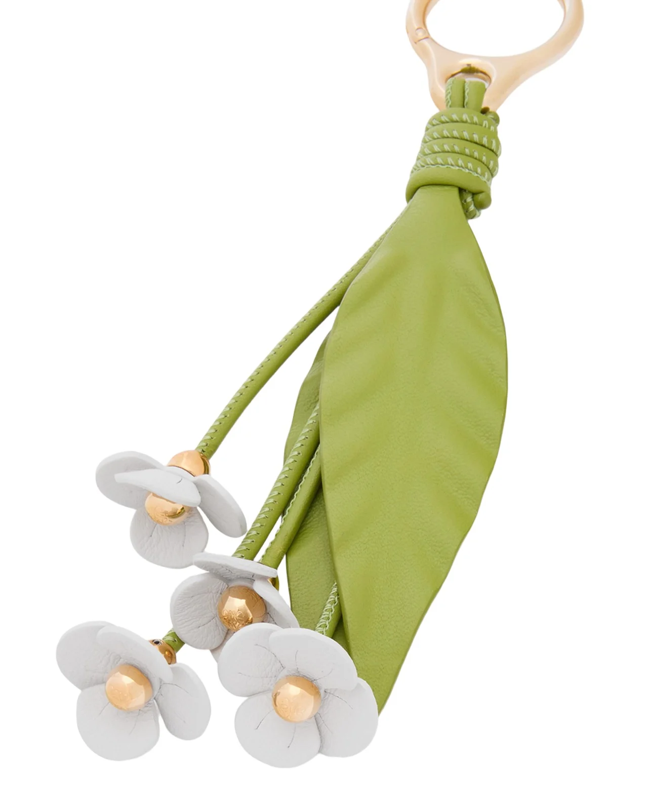 x Paula's Ibiza Strawberry Flower Bag Charm in Calfskin Leather x Paula's Ibiza Strawberry Flower Bag Charm in Calfskin Leather