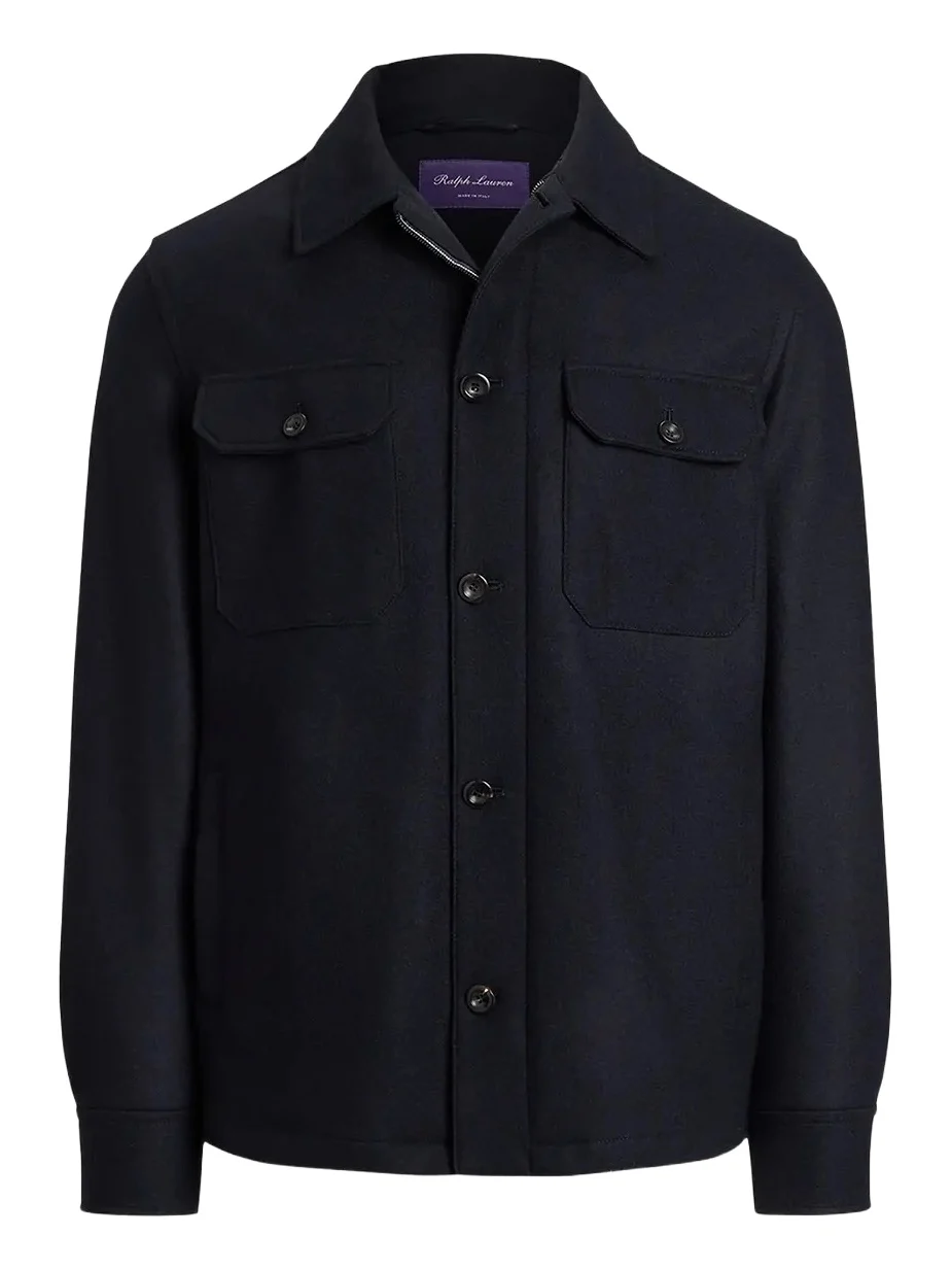 Men's Felton Cashmere-Blend Shirt Jacket Men's Felton Cashmere-Blend Shirt Jacket