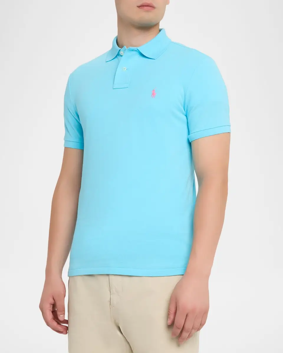 Polo Ralph Lauren Men's Custom Slim Fit Soft Cotton Polo Shirt | Thumbnail 3 Polo Ralph Lauren Men's Custom Slim Fit Soft Cotton Polo Shirt | Thumbnail 3