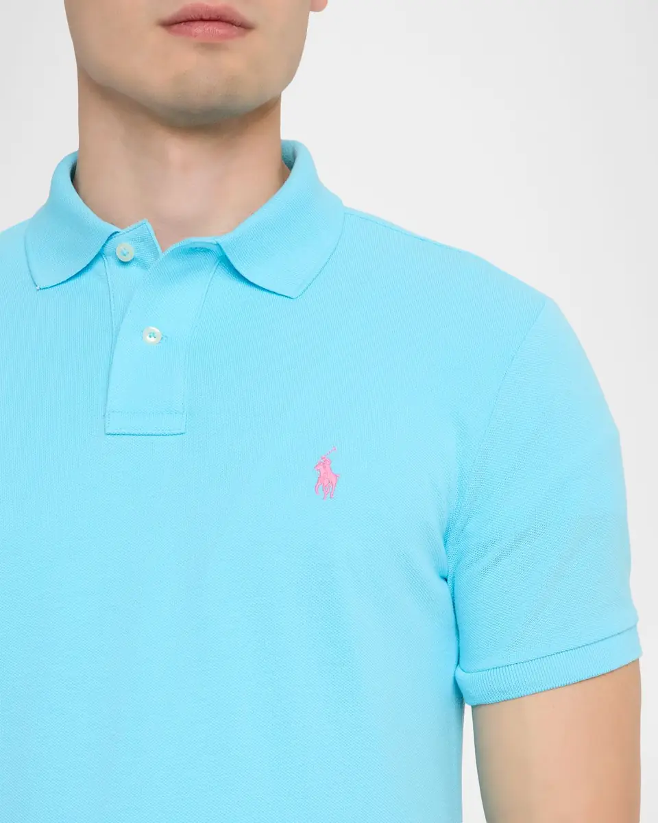 Polo Ralph Lauren Men's Custom Slim Fit Soft Cotton Polo Shirt | Thumbnail 4 Polo Ralph Lauren Men's Custom Slim Fit Soft Cotton Polo Shirt | Thumbnail 4