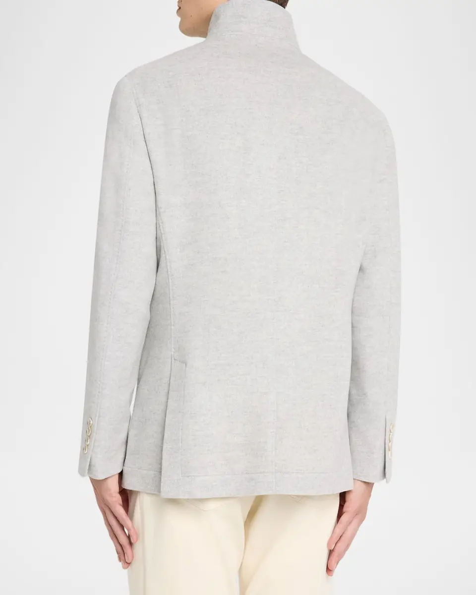 Brunello Cucinelli Men's Cashmere Blazer-Style Coat | Thumbnail 2 Brunello Cucinelli Men's Cashmere Blazer-Style Coat | Thumbnail 2