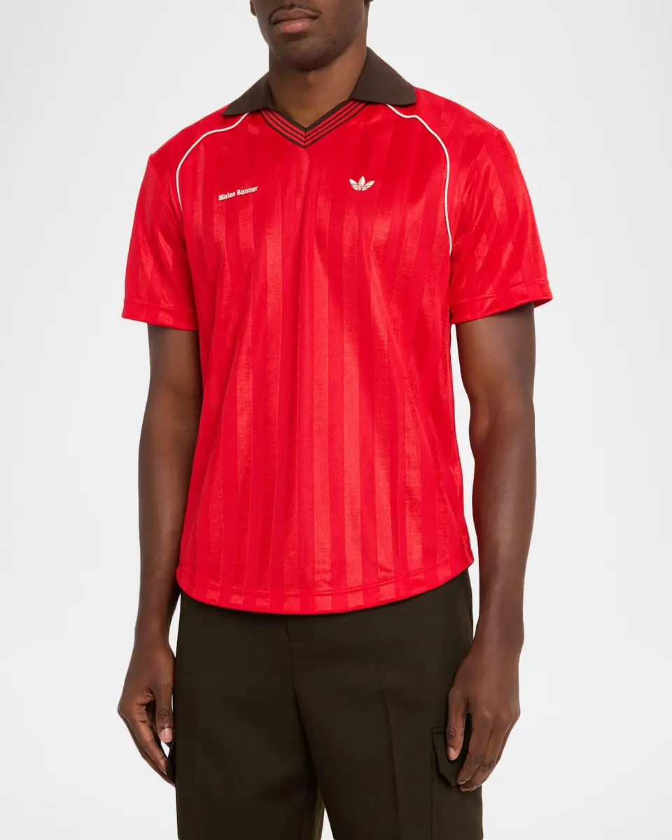 Adidas x Wales Bonner Men's Jacquard Football T-Shirt | Thumbnail 3