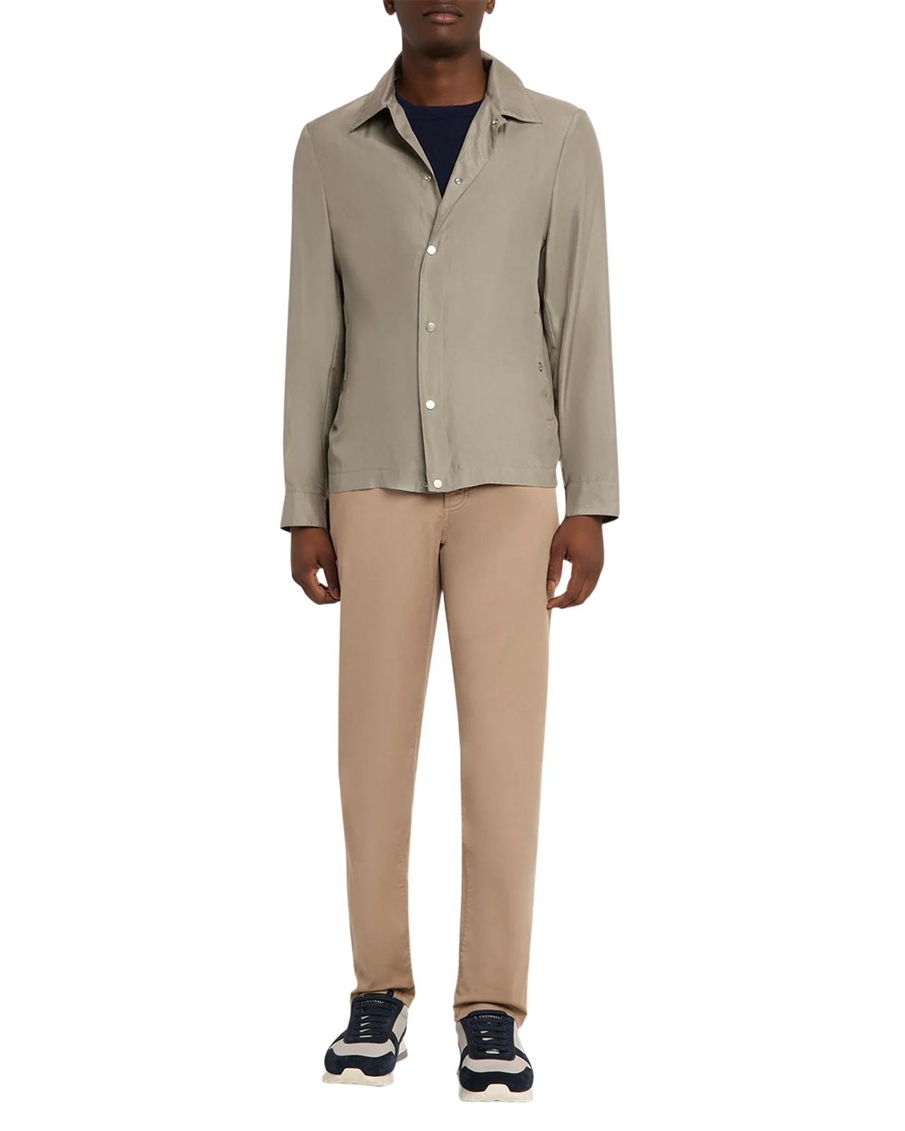 Men's Dyed Cotton Straight-Fit Five-Pocket Pants