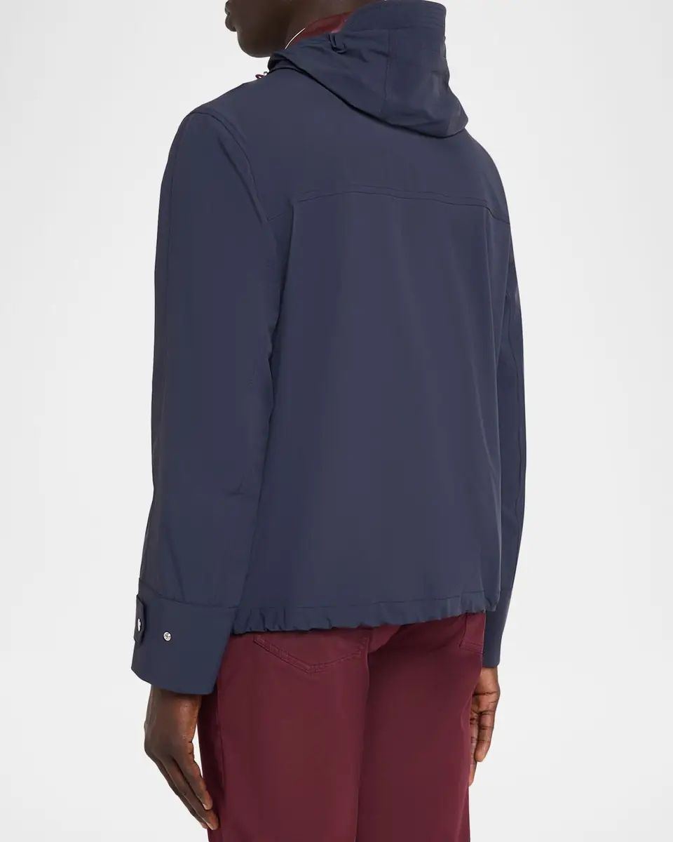 Brunello Cucinelli Men's Hooded Water-Resistant Jacket | Thumbnail 2 Brunello Cucinelli Men's Hooded Water-Resistant Jacket | Thumbnail 2