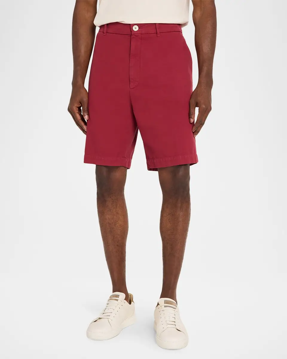 Brunello Cucinelli Men's Cotton Gabardine Garment-Dyed Bermuda Shorts | Thumbnail 3 Brunello Cucinelli Men's Cotton Gabardine Garment-Dyed Bermuda Shorts | Thumbnail 3