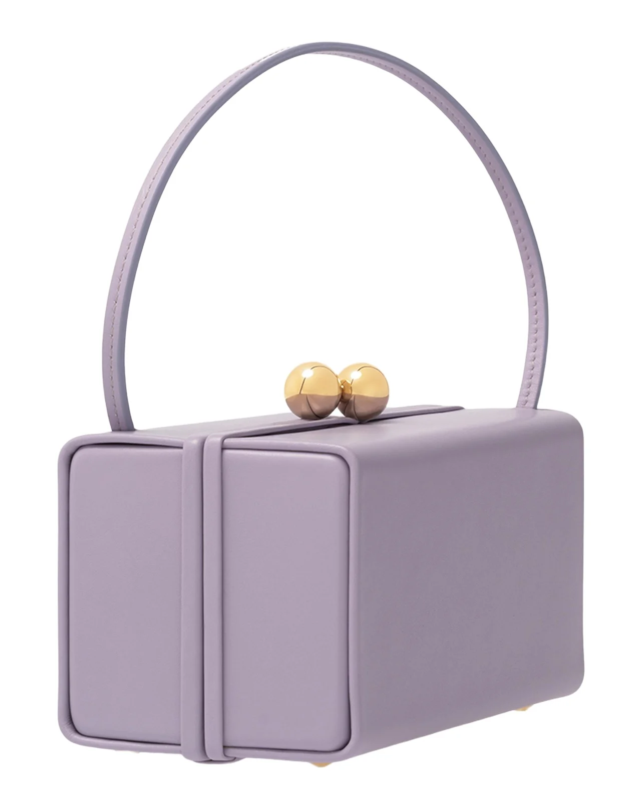 Mimi Kiss-Lock Leather Top-Handle Bag Mimi Kiss-Lock Leather Top-Handle Bag