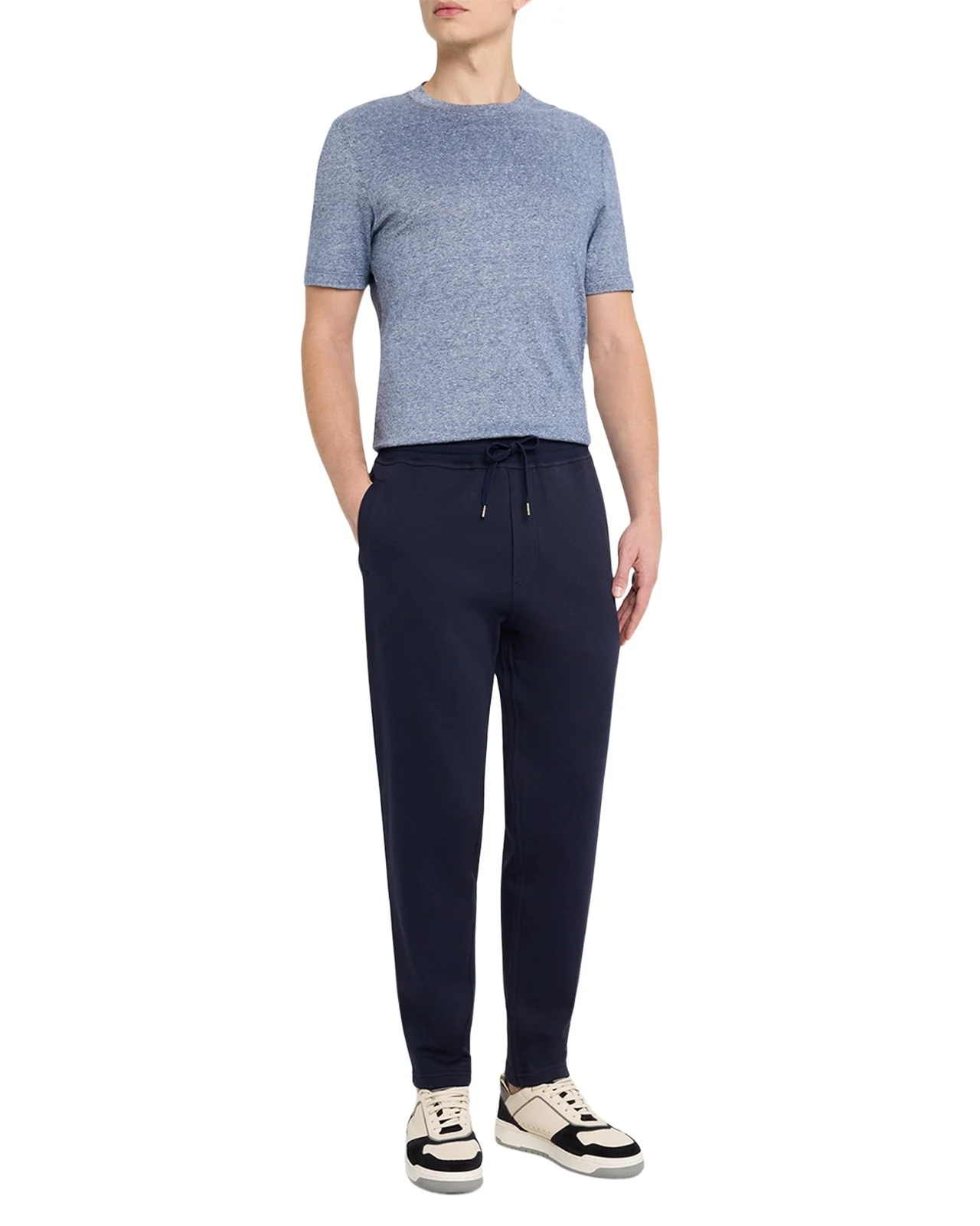 Men's Cotton Tapered Drawstring Trousers