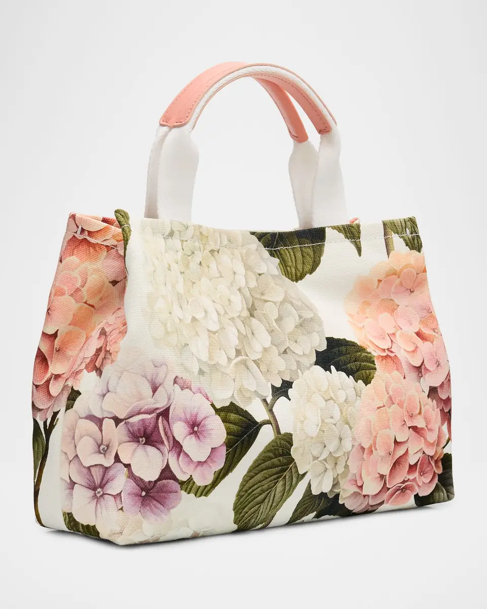 Dolce & Gabbana Kid's Hydrangeas-Print Canvas Shopping Tote Bag | Thumbnail 2 Dolce & Gabbana Kid's Hydrangeas-Print Canvas Shopping Tote Bag | Thumbnail 2