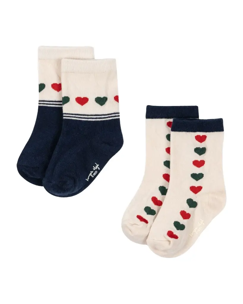 Konges Slojd Kid's 2-Pack Jacquard Socks | Image 1 Konges Slojd Kid's 2-Pack Jacquard Socks | Image 1