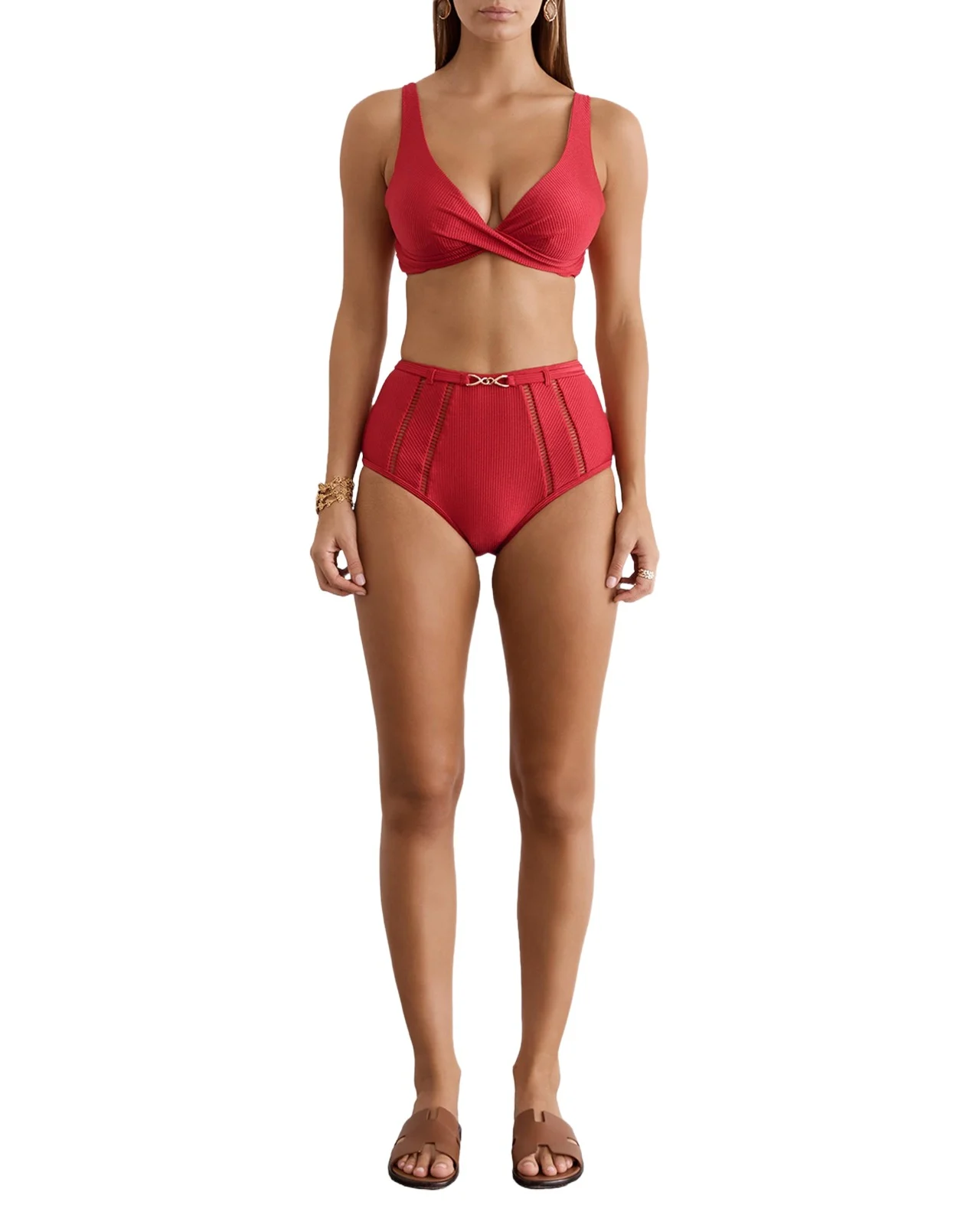 Aqua Blu Australia Marilyn High-Waist Bikini Bottoms