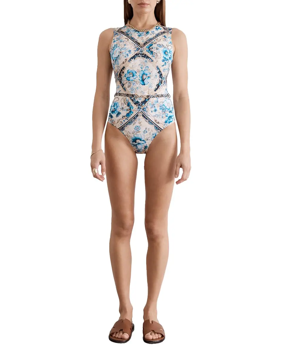Aqua Blu Australia Brianna Belted One-Piece Swimsuit | Thumbnail 5 Aqua Blu Australia Brianna Belted One-Piece Swimsuit | Thumbnail 5