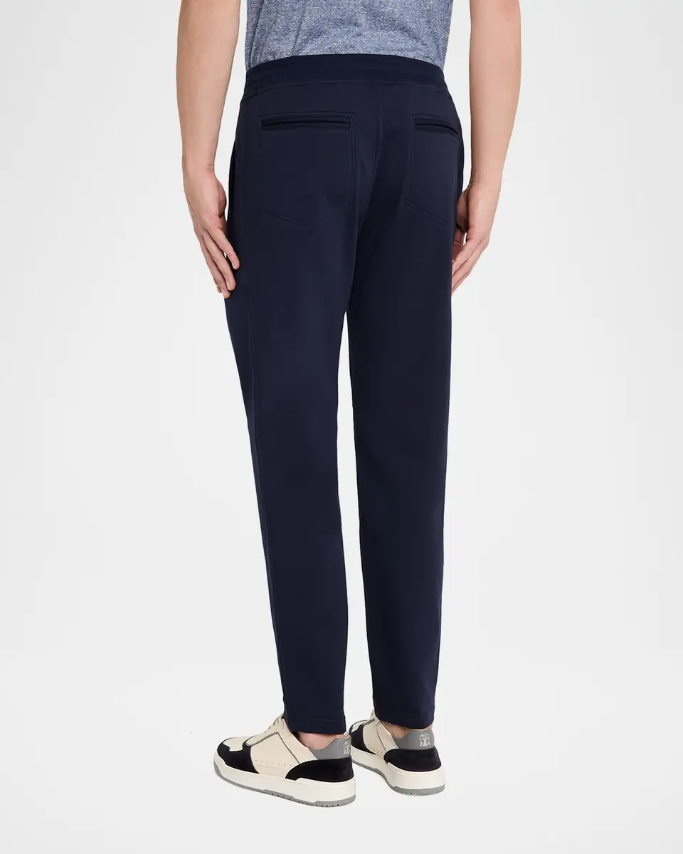 Brunello Cucinelli Men's Cotton Tapered Drawstring Trousers | Thumbnail 2 Brunello Cucinelli Men's Cotton Tapered Drawstring Trousers | Thumbnail 2