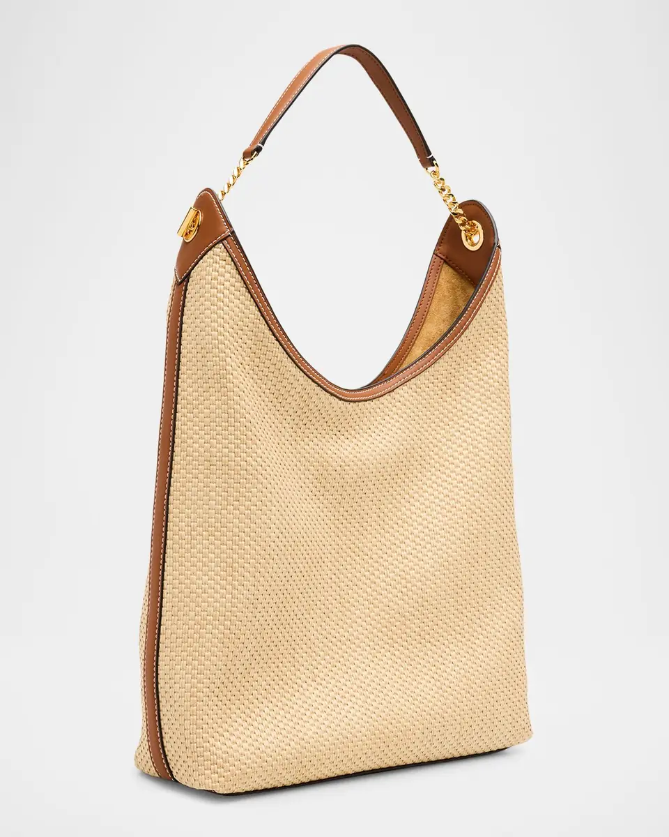 Veronica Beard Jour Raffia Everyday Shoulder Bag | Thumbnail 2