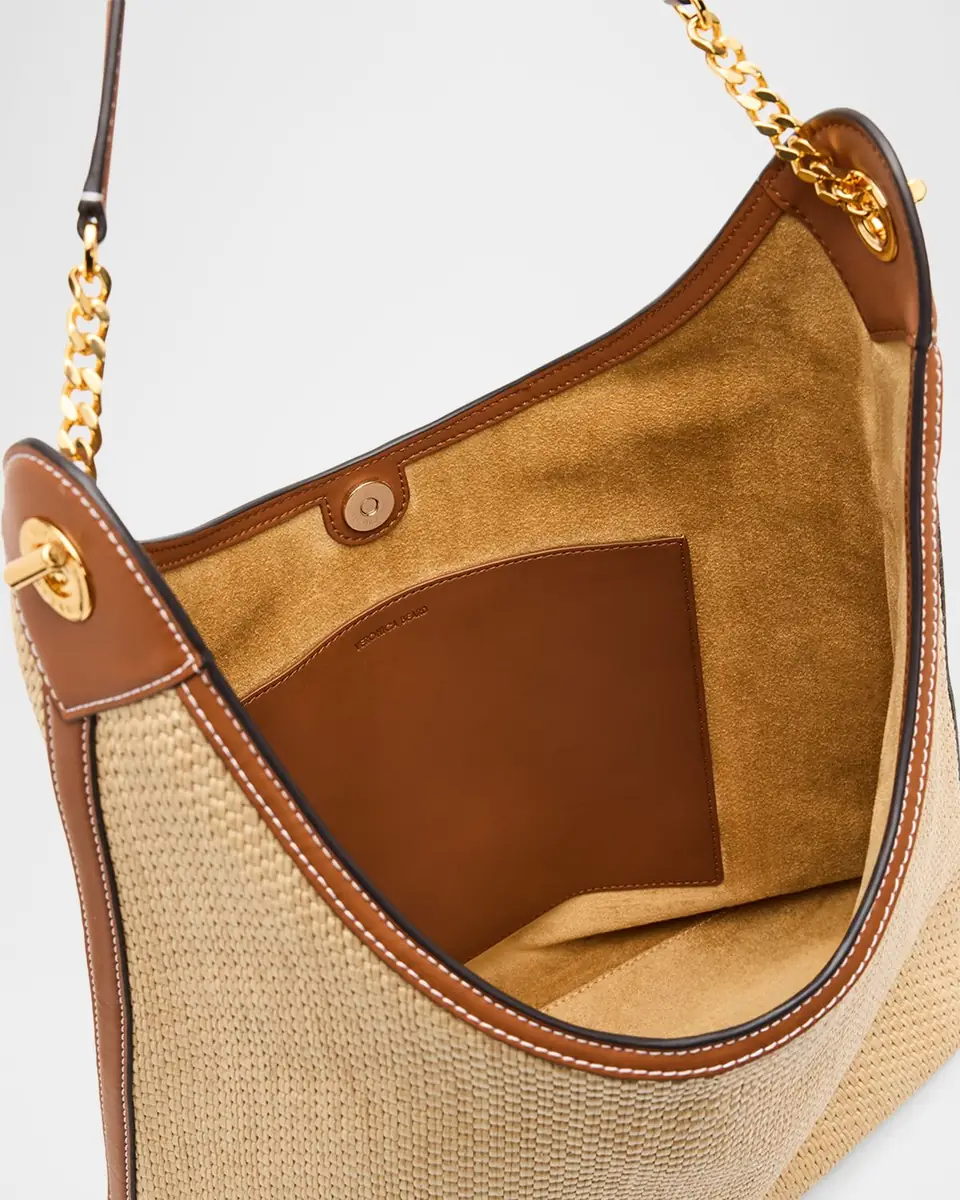 Veronica Beard Jour Raffia Everyday Shoulder Bag | Thumbnail 3