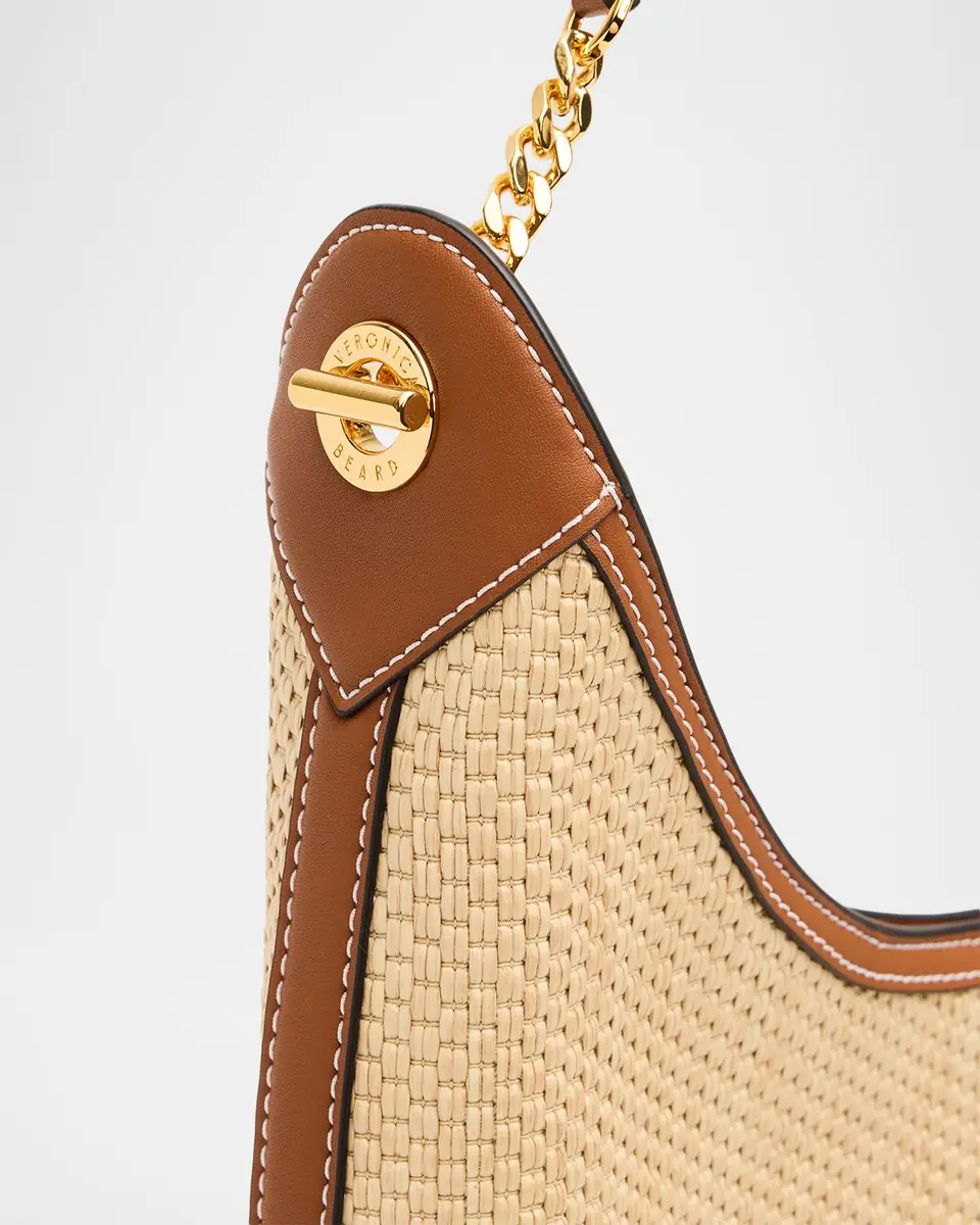 Veronica Beard Jour Raffia Everyday Shoulder Bag | Thumbnail 5
