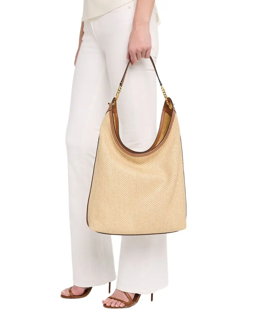 Jour Raffia Everyday Shoulder Bag
