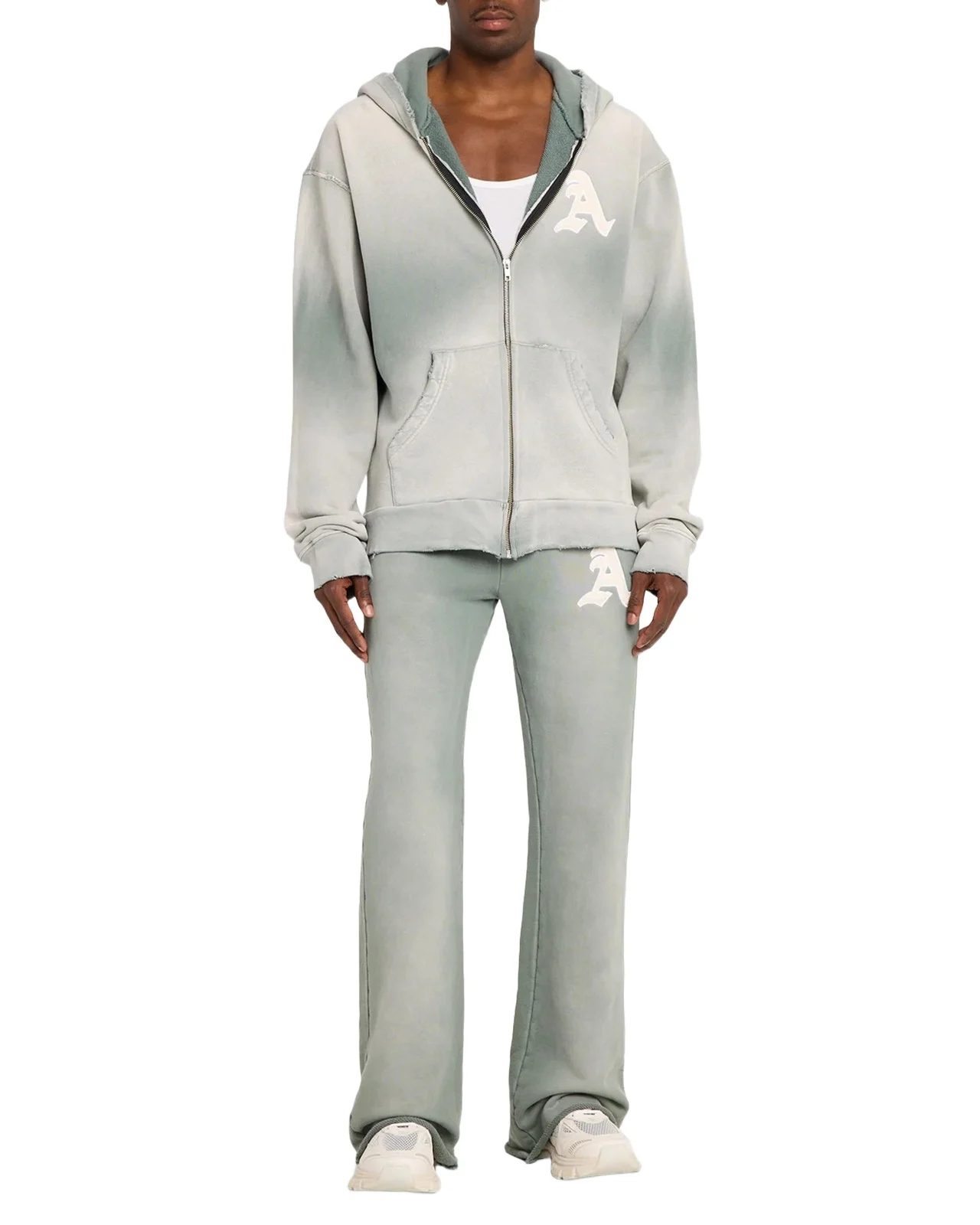 Men's Cotton Monogram Flare Leg Sweatpants Men's Cotton Monogram Flare Leg Sweatpants