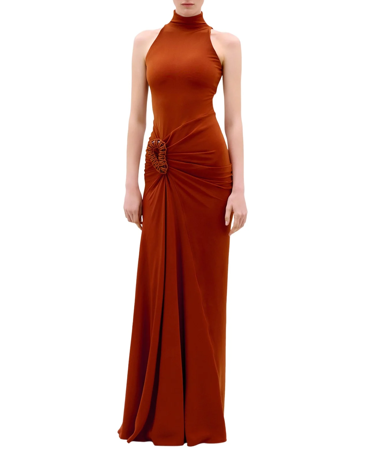 Frances Embellished Ruched Sleeveless Maxi Dress Frances Embellished Ruched Sleeveless Maxi Dress
