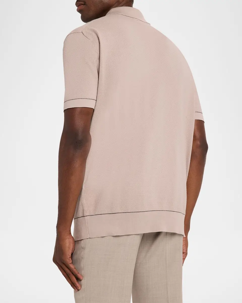 Brioni Men's Sea Island Polo Shirt | Thumbnail 2 Brioni Men's Sea Island Polo Shirt | Thumbnail 2