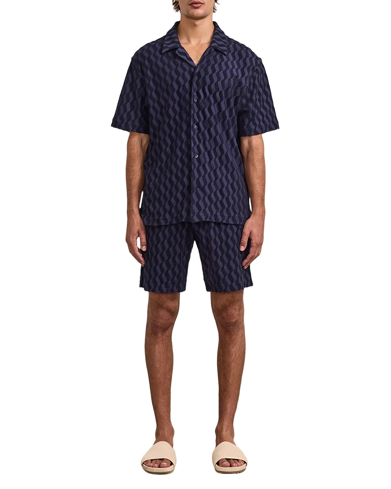 Men's Roberto Terry Cotton Short-Sleeve Shirt