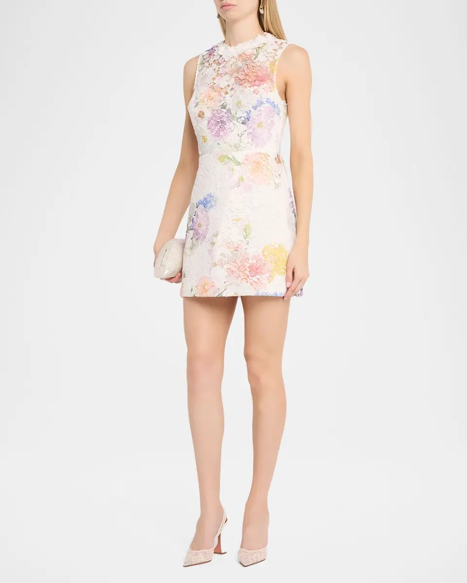 As It May Nerine Sleeveless Floral Lace Mini Dress | Thumbnail 4 As It May Nerine Sleeveless Floral Lace Mini Dress | Thumbnail 4