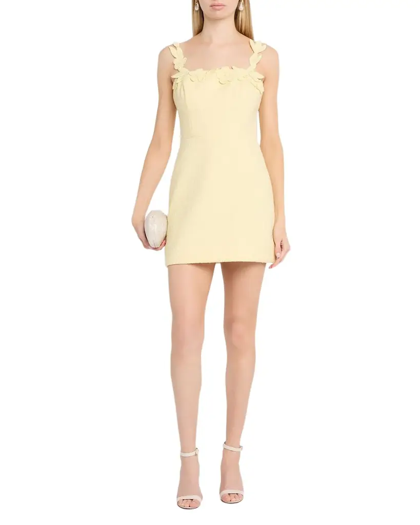 As It May Ilyth Floral Applique Tweed Mini Dress | Image 1 As It May Ilyth Floral Applique Tweed Mini Dress | Image 1