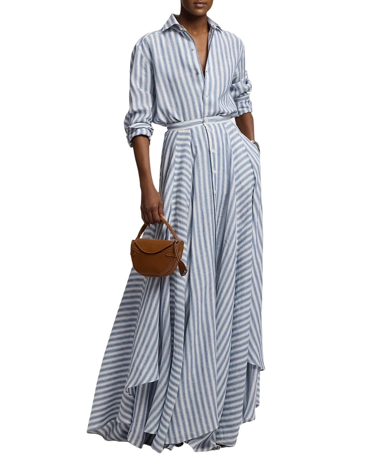 Capri Relaxed-Fit Striped Linen Shirt Capri Relaxed-Fit Striped Linen Shirt