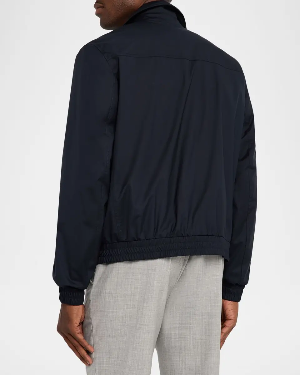 Brunello Cucinelli Men's Bonded Silk and Virgin Wool Shirt Jacket | Thumbnail 2