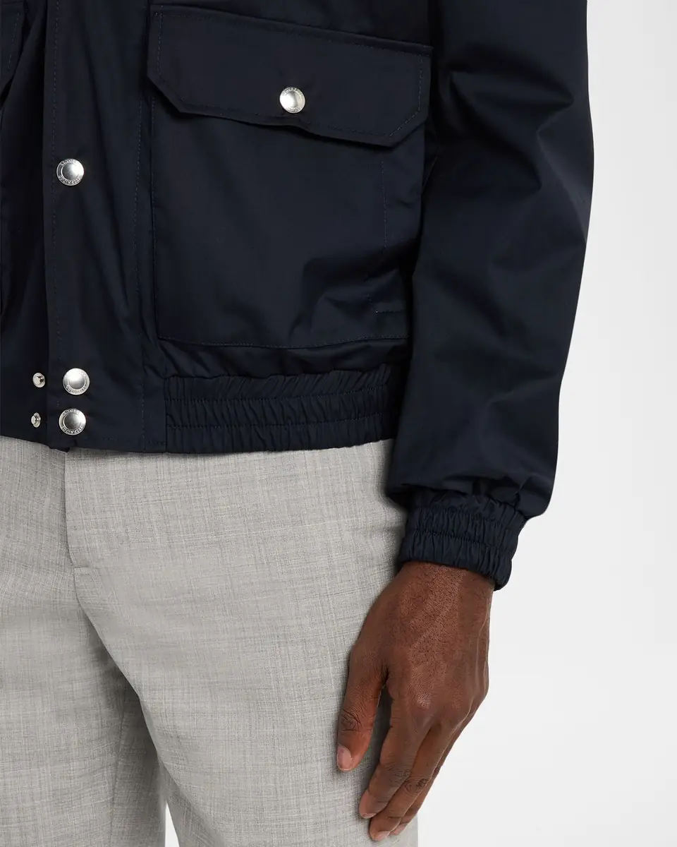 Brunello Cucinelli Men's Bonded Silk and Virgin Wool Shirt Jacket | Thumbnail 4