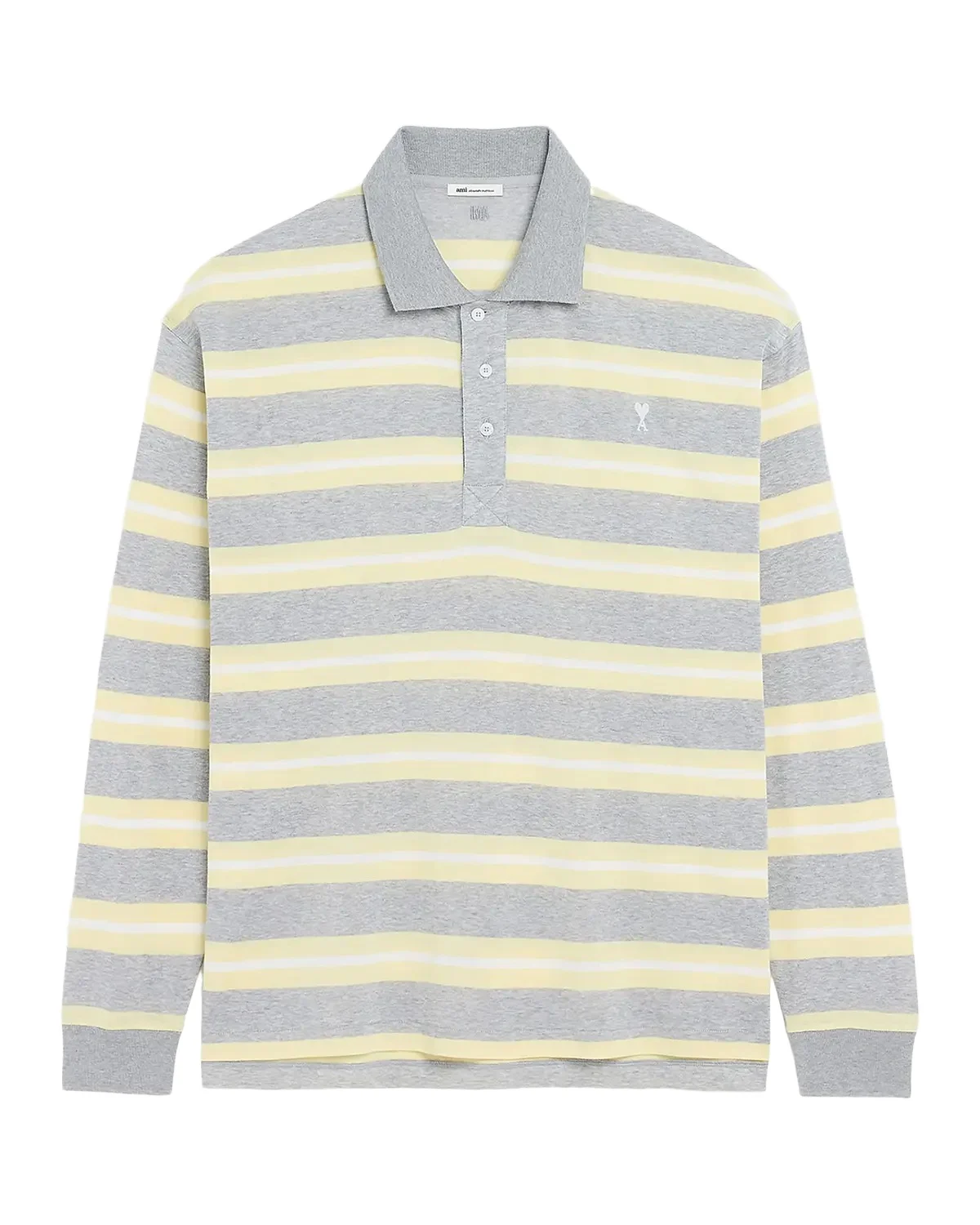 Men's Ami de Coeur Embroidered Long-Sleeve Polo Shirt