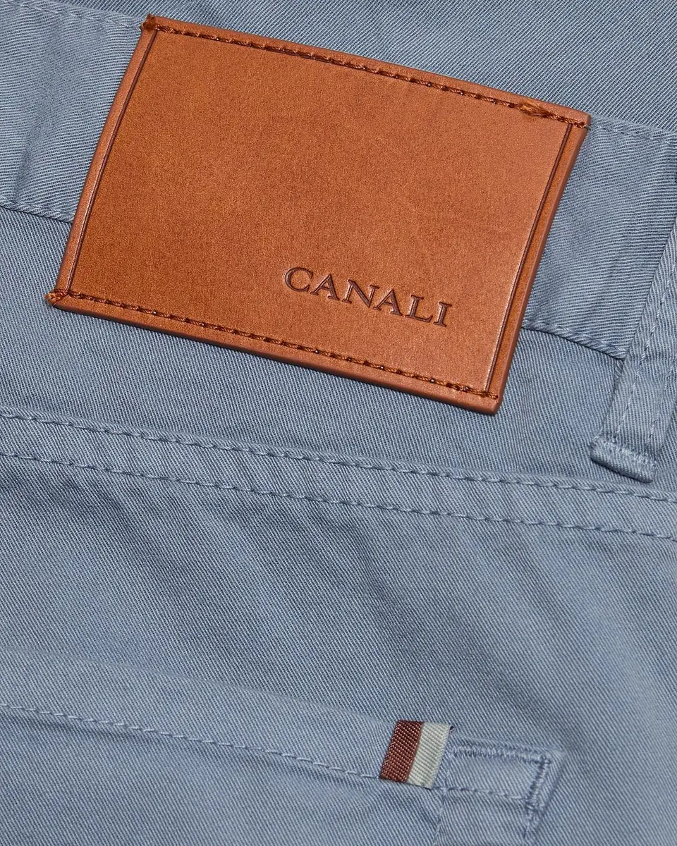Canali Men's Cotton Slim Straight Leg Five-Pocket Pants | Thumbnail 5 Canali Men's Cotton Slim Straight Leg Five-Pocket Pants | Thumbnail 5
