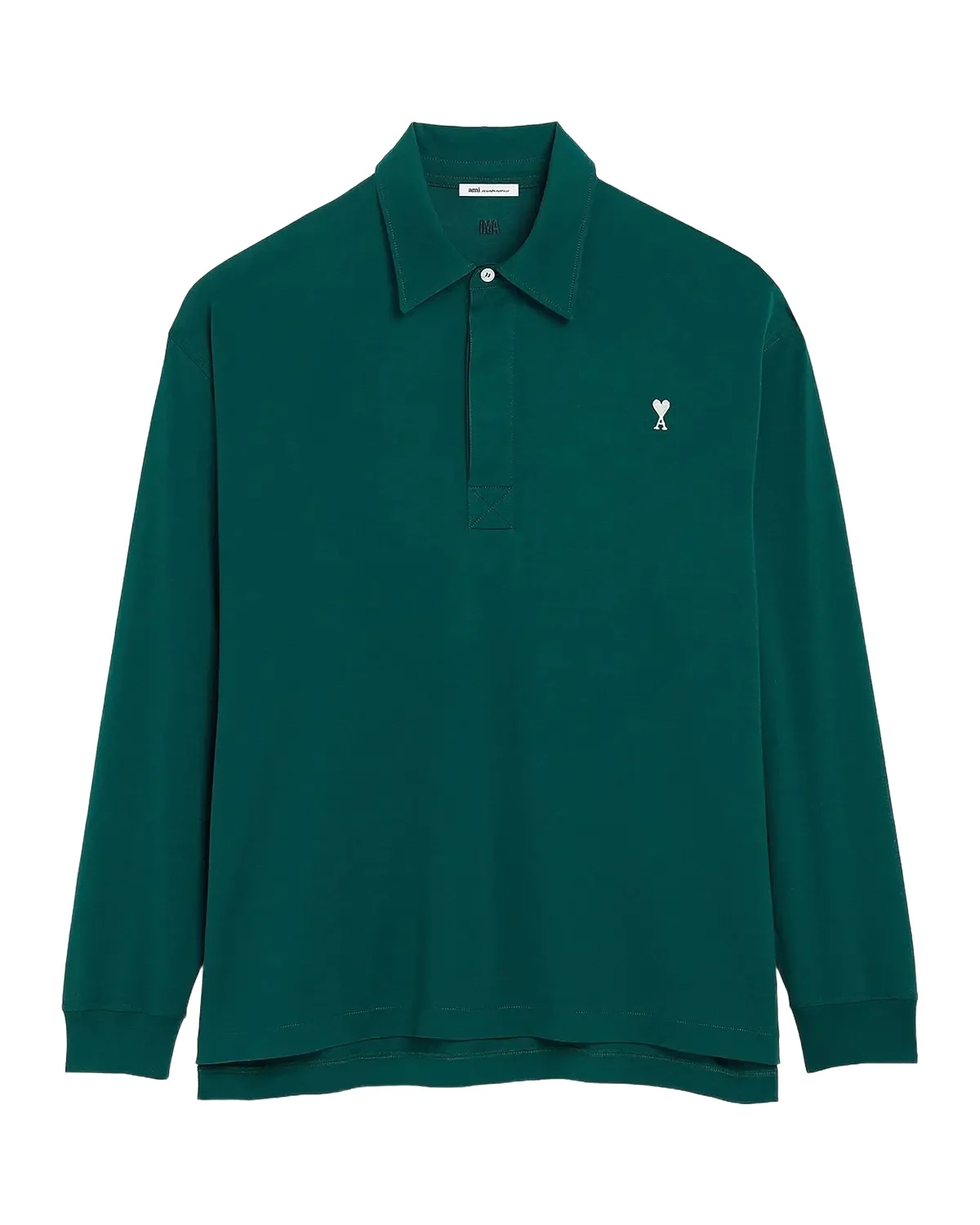 Men's Cotton Ami de Coeur Long-Sleeve Polo Shirt Men's Cotton Ami de Coeur Long-Sleeve Polo Shirt