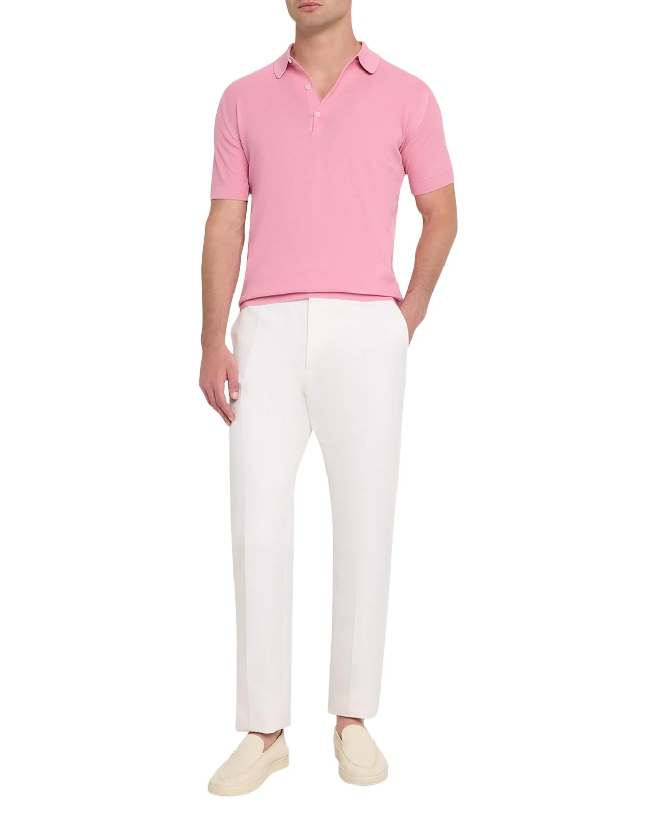 John Smedley Men's Roth Cotton Polo Shirt