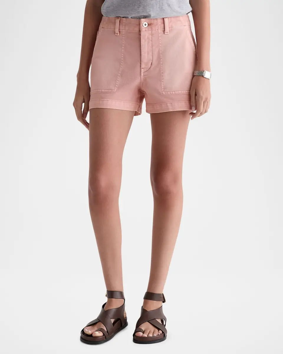 AG Jeans Analeigh Mid-Rise Utility Shorts | Thumbnail 3