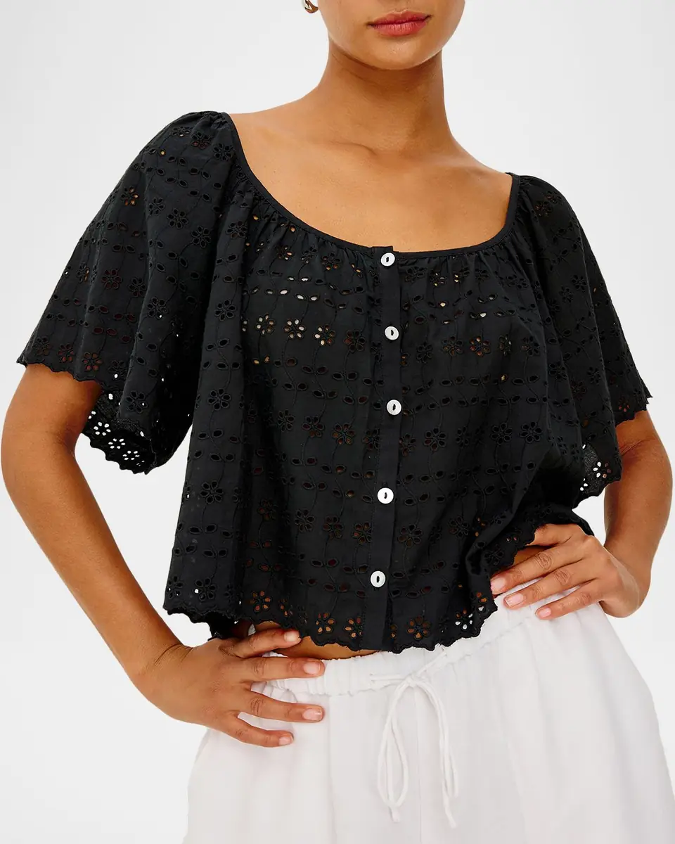 RAILS Miller Short-Sleeve Eyelet Top | Thumbnail 3 RAILS Miller Short-Sleeve Eyelet Top | Thumbnail 3