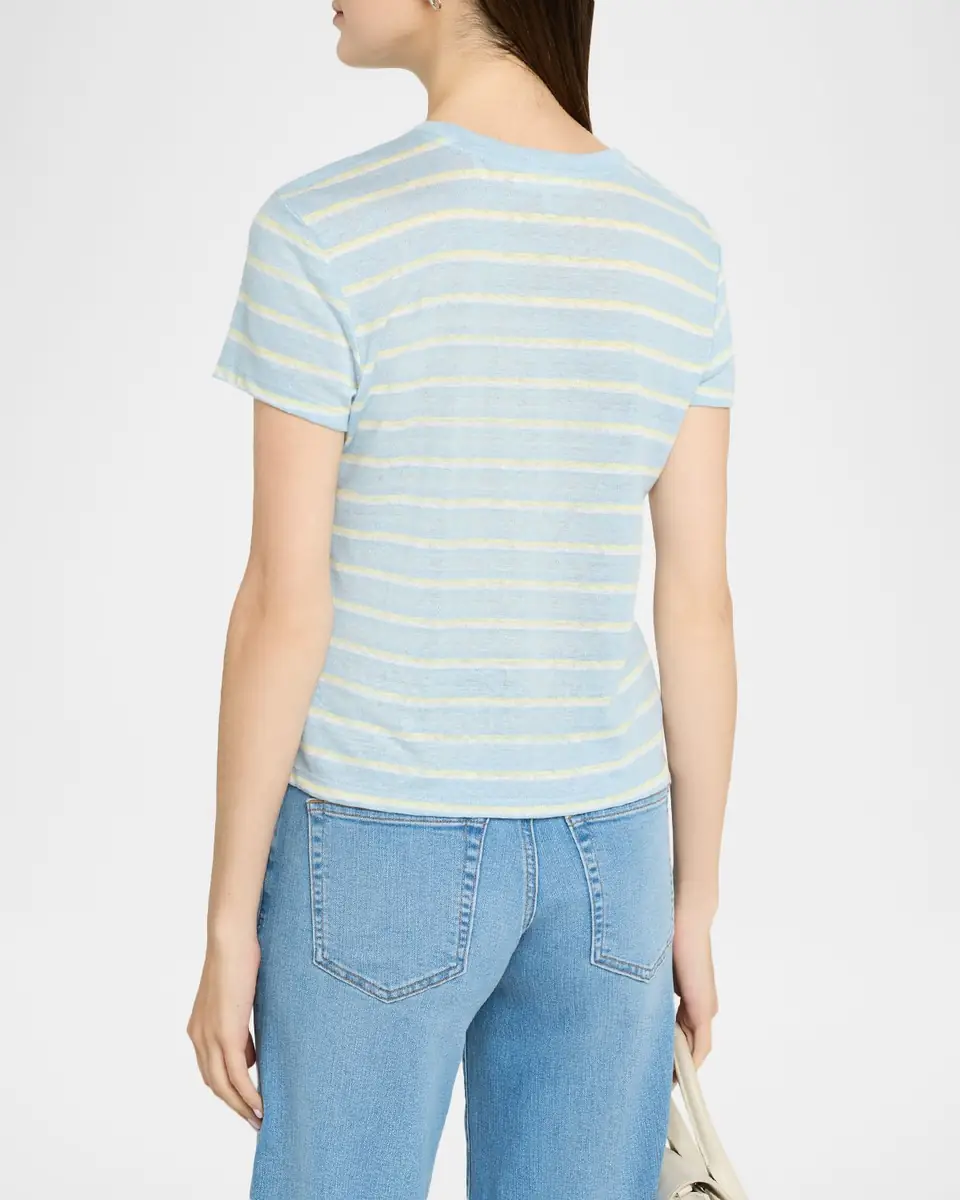 Frame The Linen Baby Tee | Thumbnail 2 Frame The Linen Baby Tee | Thumbnail 2