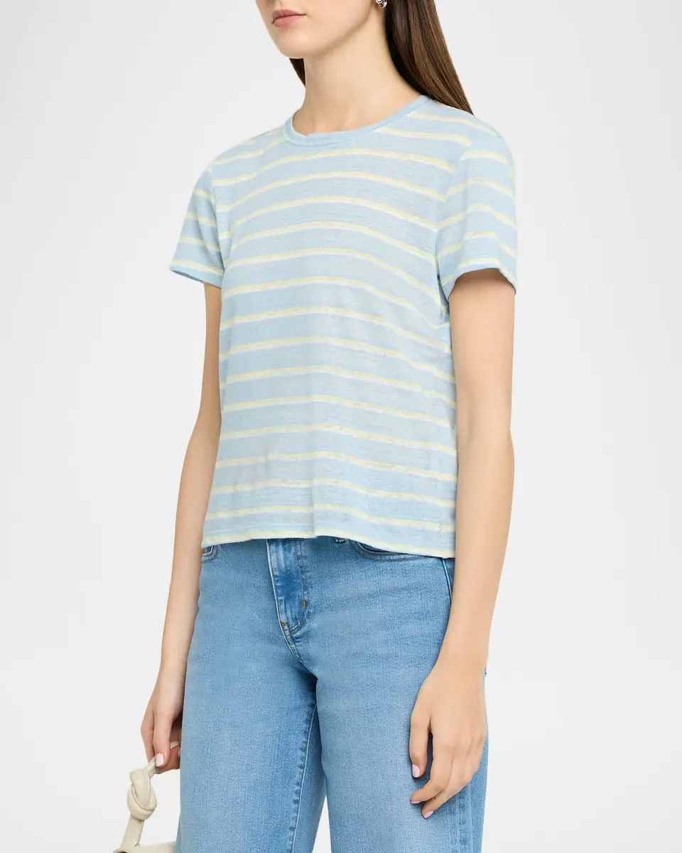 Frame The Linen Baby Tee | Thumbnail 3 Frame The Linen Baby Tee | Thumbnail 3