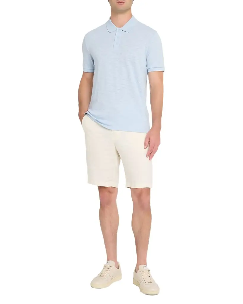 Vince Men's Cotton Heathered Polo Shirt
