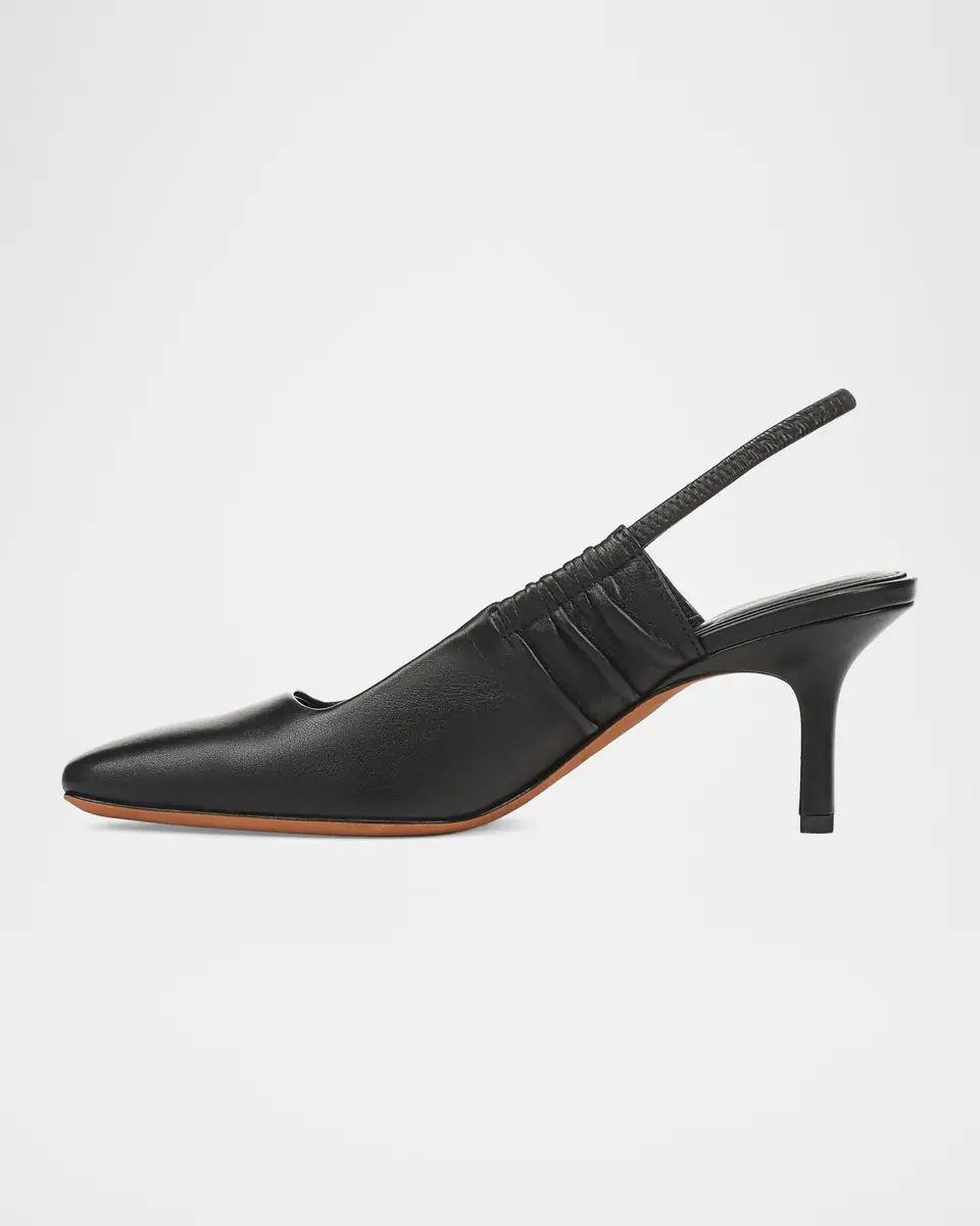 Vince 65mm Venice Leather Slingback Pumps | Thumbnail 3