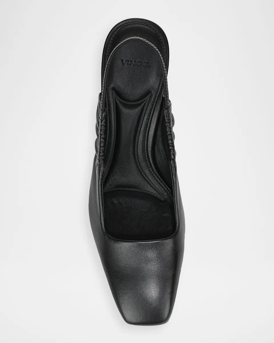 Vince 65mm Venice Leather Slingback Pumps | Thumbnail 4