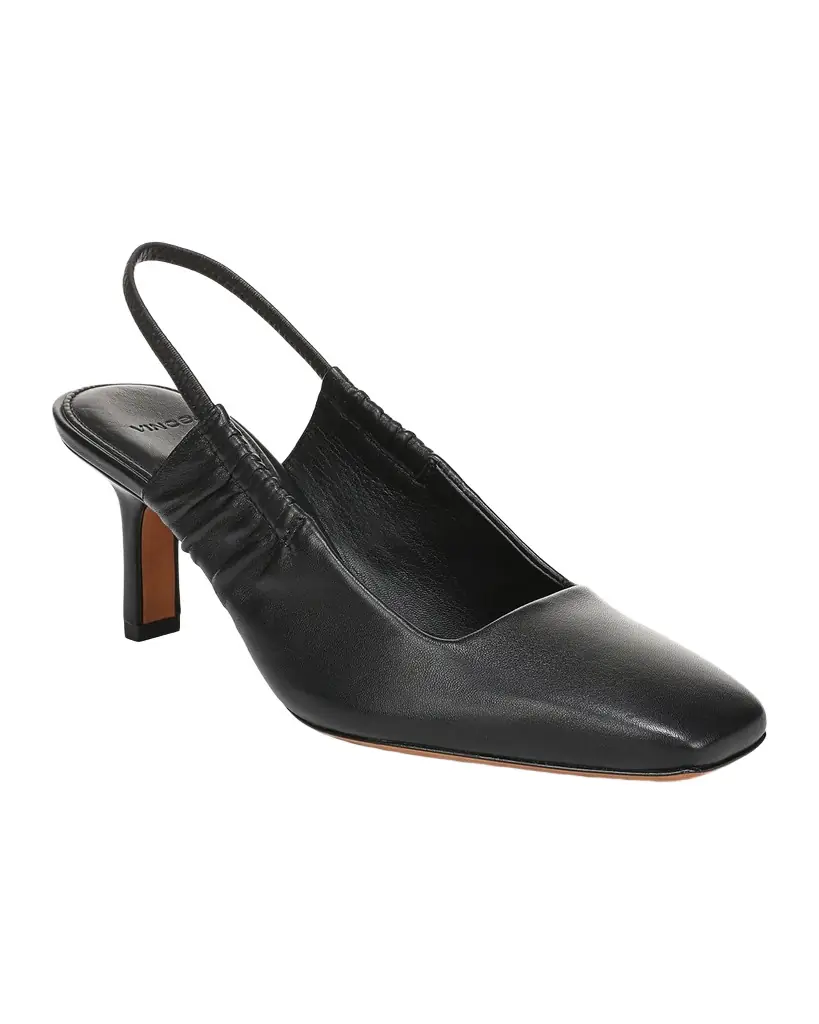 Vince 65mm Venice Leather Slingback Pumps