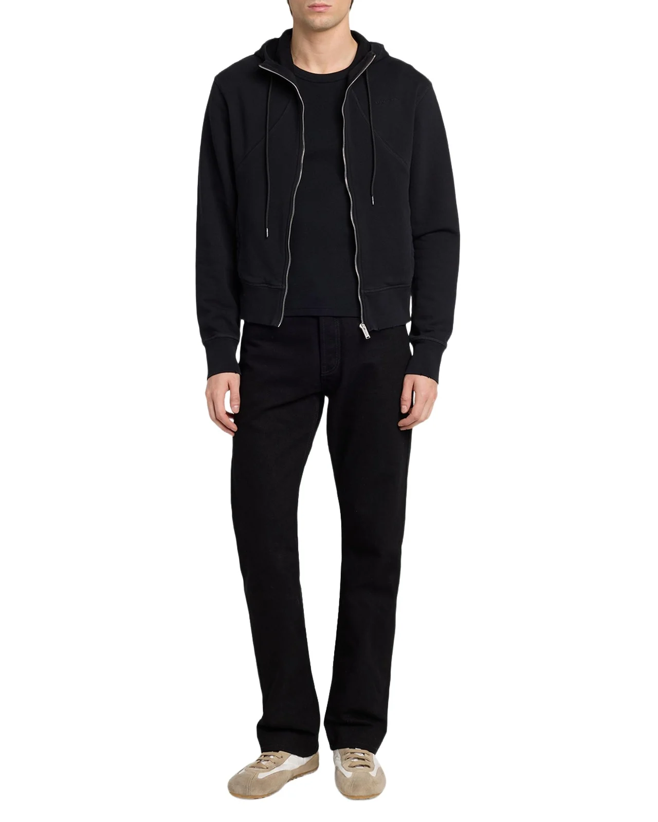 Men's Stonewashed Cotton Full-Zip Hoodie