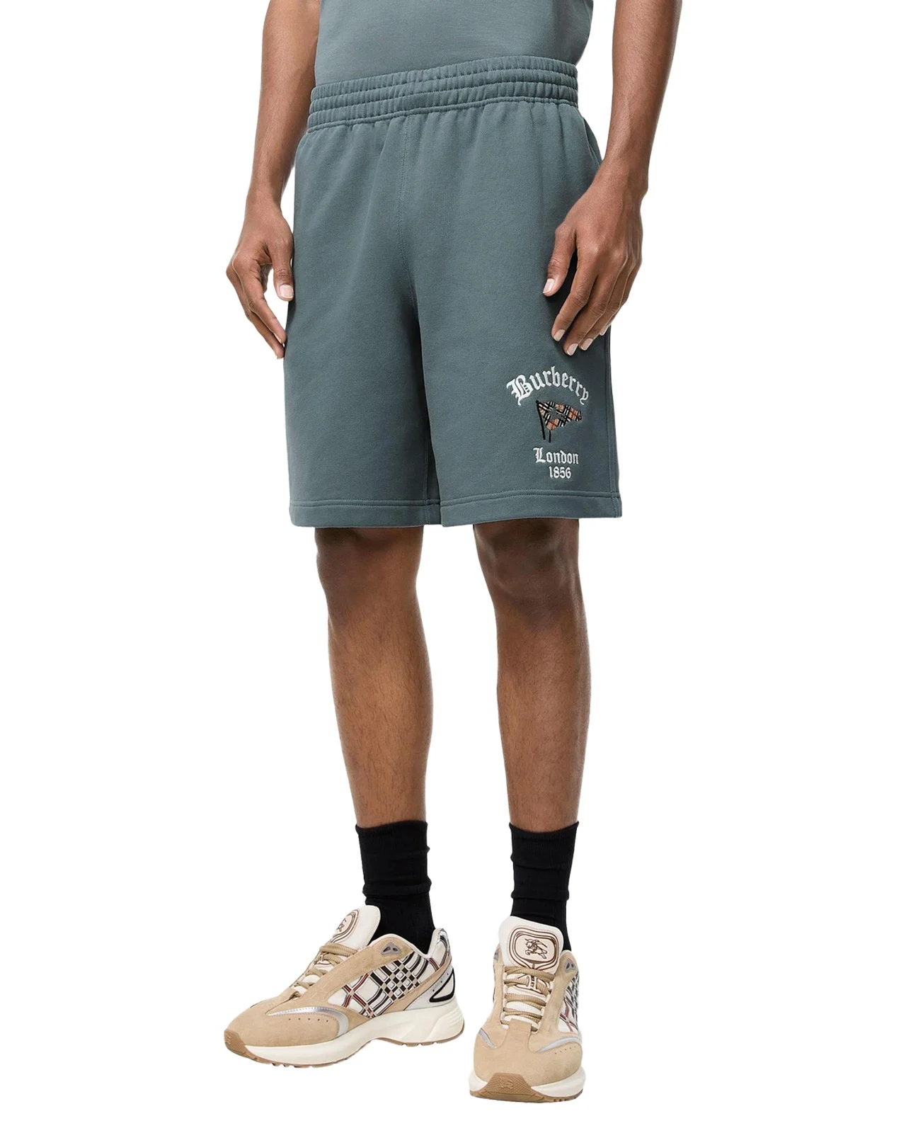 Men's Check Flag Cotton Shorts Men's Check Flag Cotton Shorts