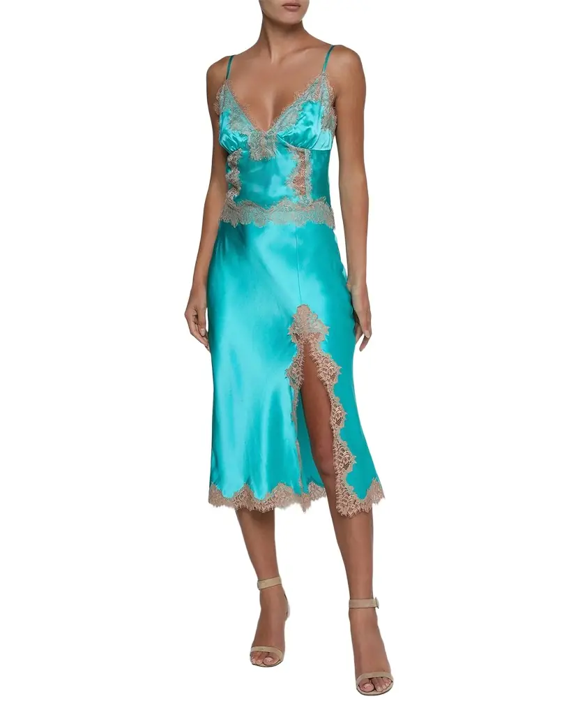 L'Agence Kimber Lace-Trim Silk Cami | Image 1 L'Agence Kimber Lace-Trim Silk Cami | Image 1